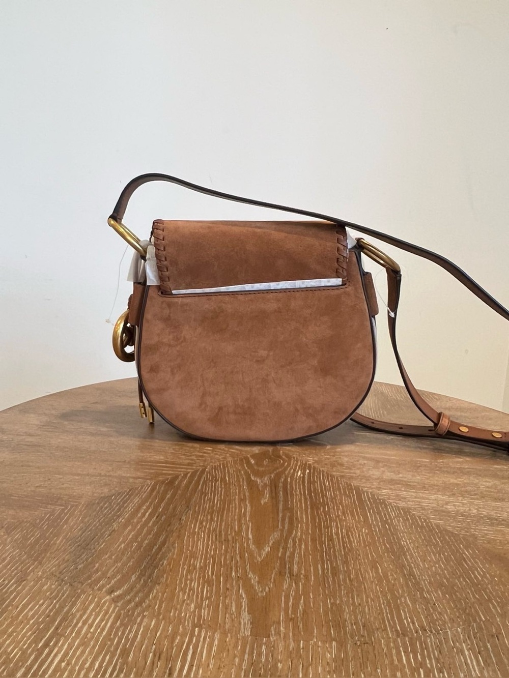 Michael Kors Josie Medium Whipstitched Suede Saddle Bag - Picture 7 of 7